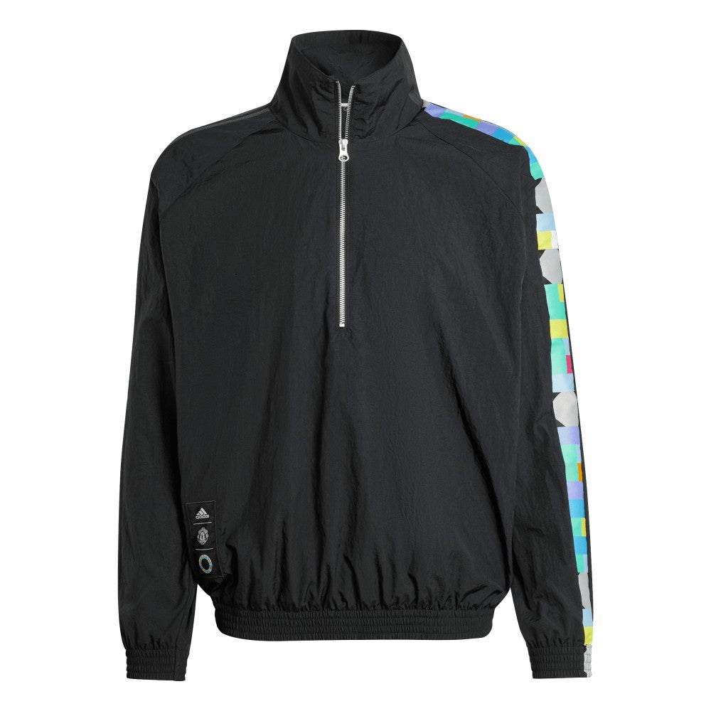 Peter Saville x Manchester United Half-Zip Pullover Jacket – Black | Adidas discount