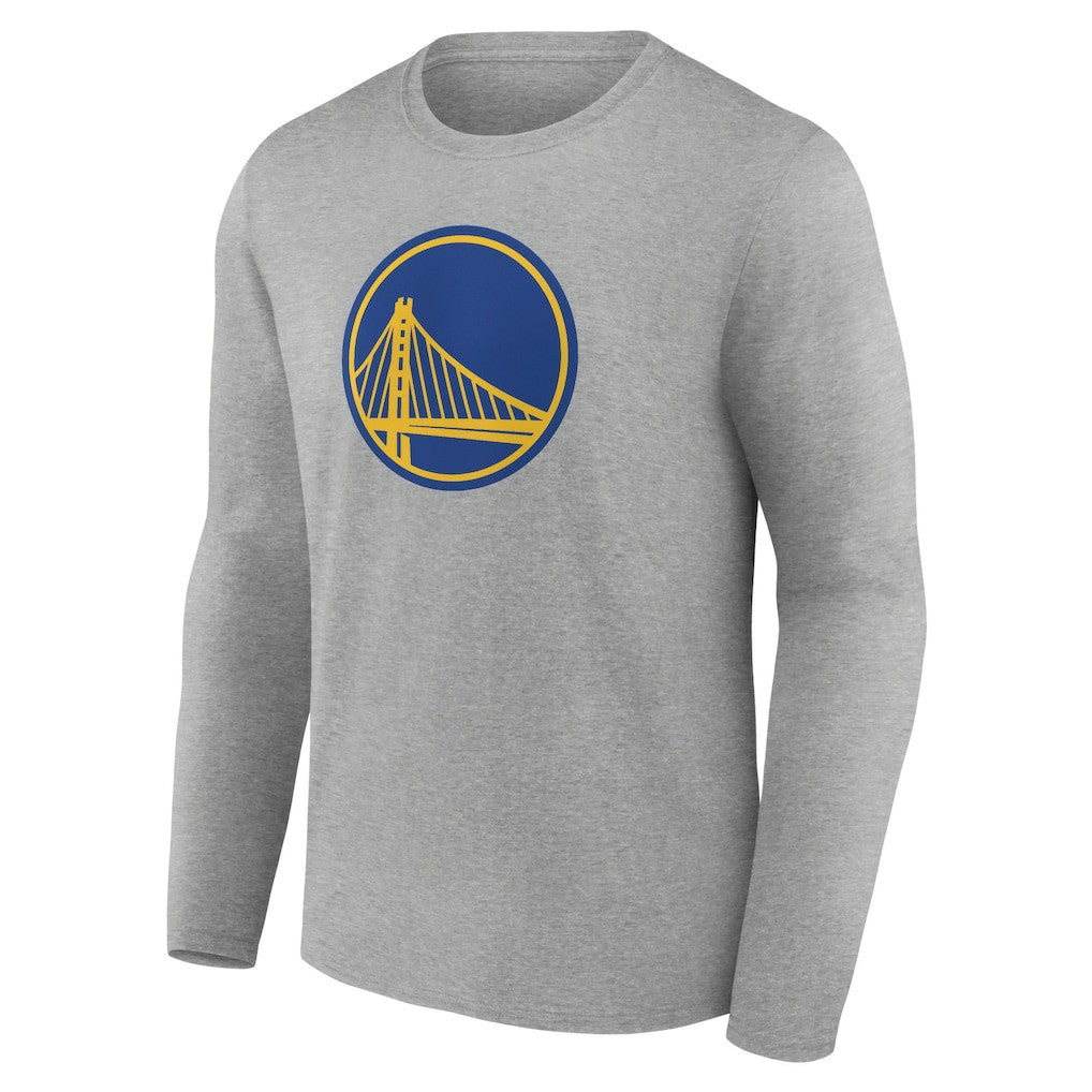 Golden State Warriors Primary Team Logo Long Sleeve T-Shirt Gray - NBA