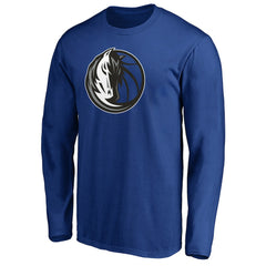 Dallas Mavericks Primary Team Logo Long Sleeve T-Shirt Blue - NBA