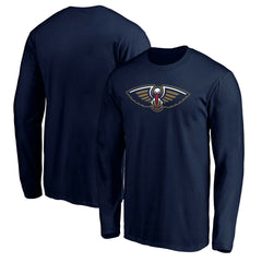 New Orleans Pelicans Primary Team Logo Long Sleeve T-Shirt Navy - NBA