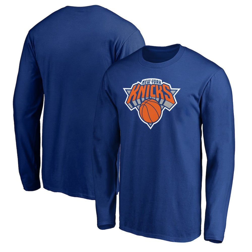 New York Knicks Primary Team Logo Long Sleeve T-Shirt Blue - NBA