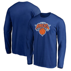 New York Knicks Primary Team Logo Long Sleeve T-Shirt Blue - NBA