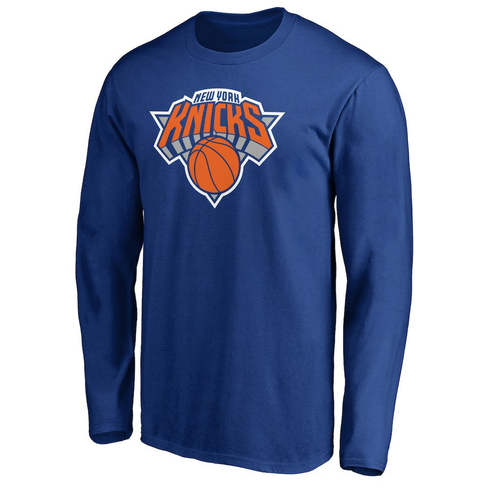 New York Knicks Primary Team Logo Long Sleeve T-Shirt Blue - NBA