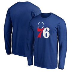 Philadelphia 76ers Primary Team Logo Long Sleeve T-Shirt Royal - NBA