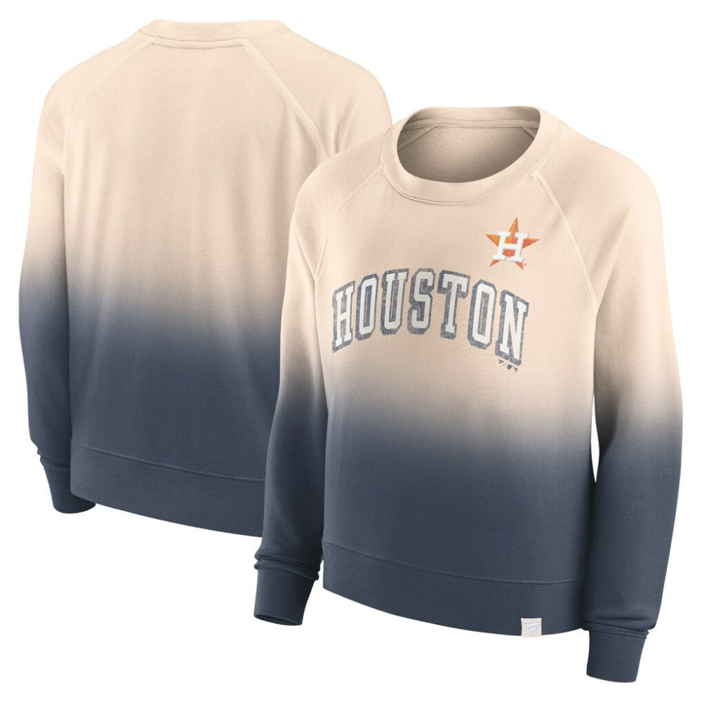 Houston Astros Fanatics Women's Luxe Lounge Arch Raglan Pullover Sweatshirt - MLB