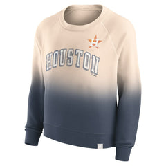 Houston Astros Fanatics Women's Luxe Lounge Arch Raglan Pullover Sweatshirt - MLB