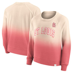 St. Louis Cardinals Fanatics Women's Luxe Lounge Arch Raglan Pullover Sweatshirt - MLB