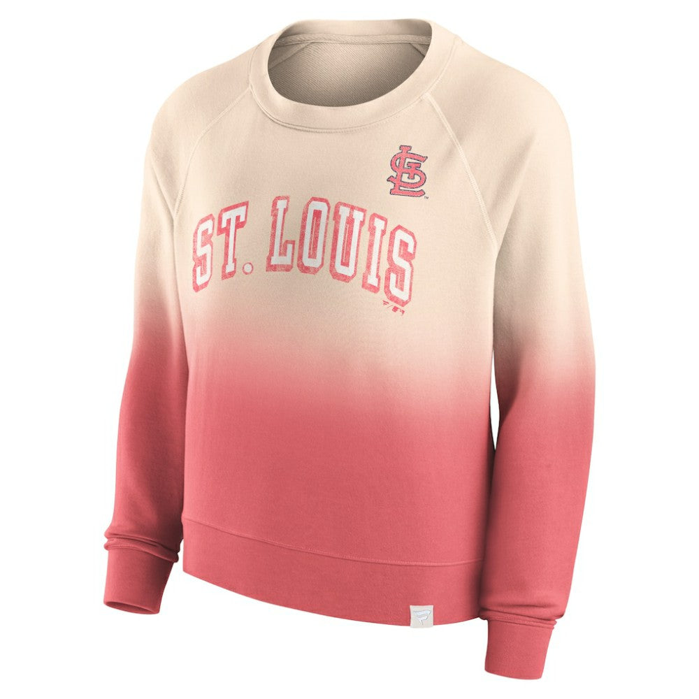 St. Louis Cardinals Fanatics Women's Luxe Lounge Arch Raglan Pullover Sweatshirt - MLB