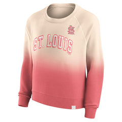 St. Louis Cardinals Fanatics Women's Luxe Lounge Arch Raglan Pullover Sweatshirt - MLB