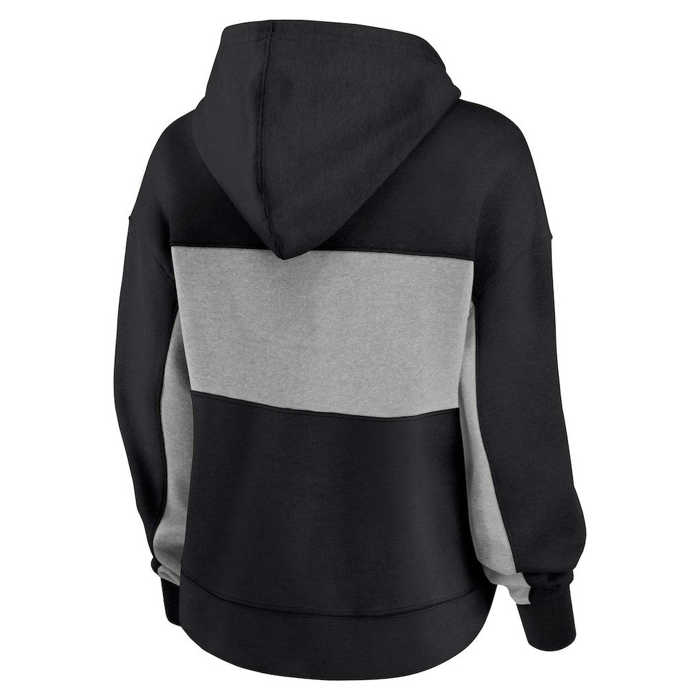 New Orleans Saints Women's Filled Stat Sheet Lighweight Modest Crop Hoodie Black | Fanatics