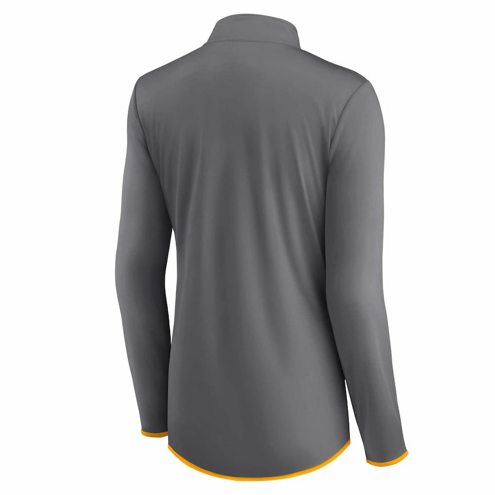 Los Angeles Rams Women's Adult Corner Long Sleeve 1/4 Zip Top Gray | NFL