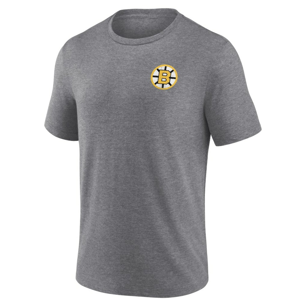 Boston Bruins Fanatics Winger Tri-Blend T-Shirt - Heather Gray - NHL