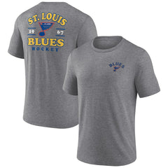 St. Louis Blues Fanatics Winger Tri-Blend T-Shirt - Heather Gray - NHL