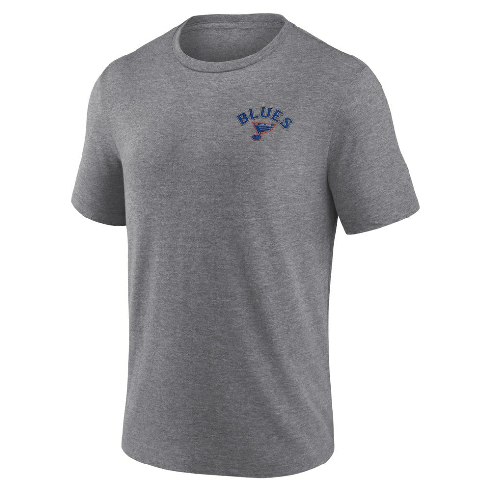 St. Louis Blues Fanatics Winger Tri-Blend T-Shirt - Heather Gray - NHL