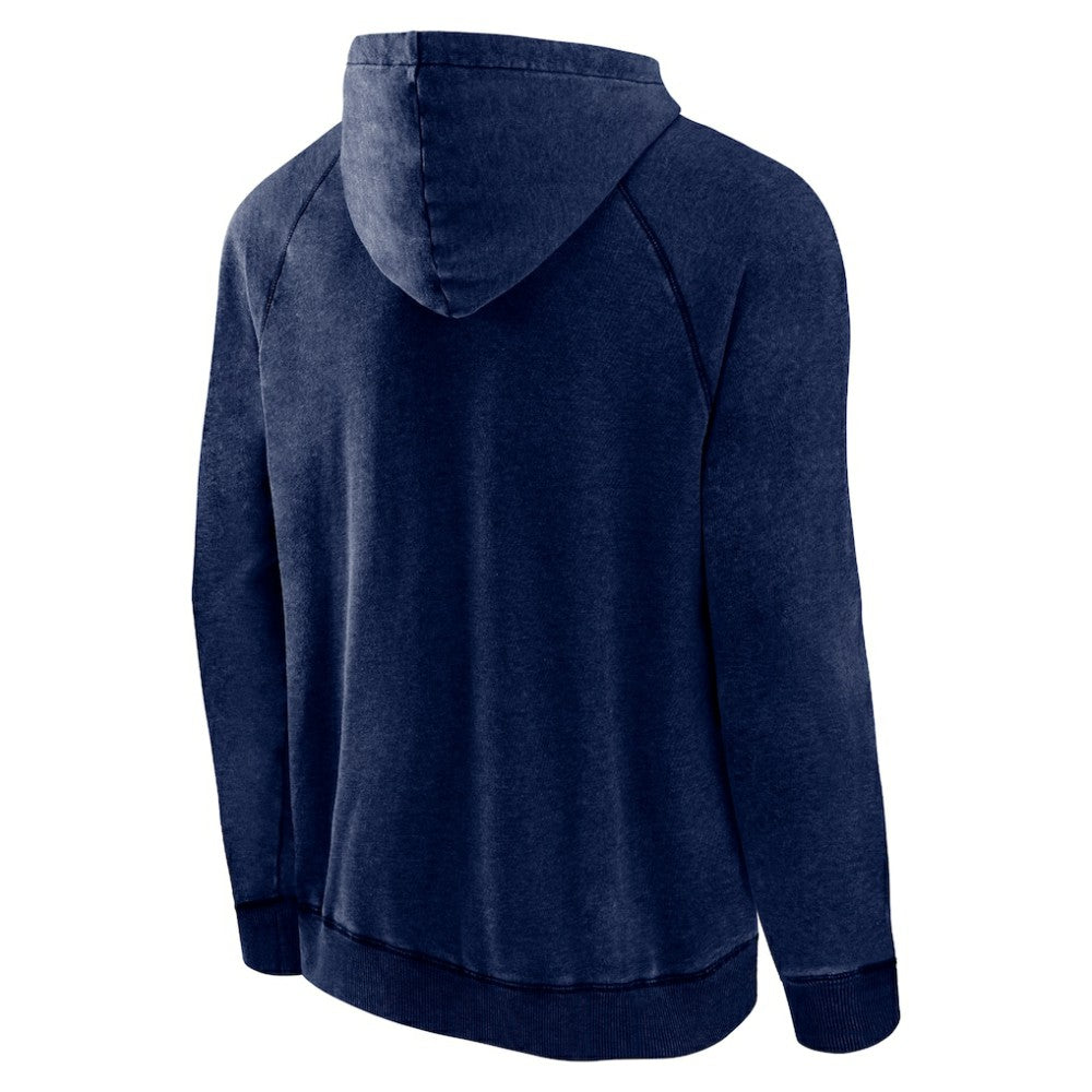 Seattle Kraken Fanatics Shoulder-To-Shoulder Raglan Pullover Hoodie - Heather Deep Sea Blue - NHL