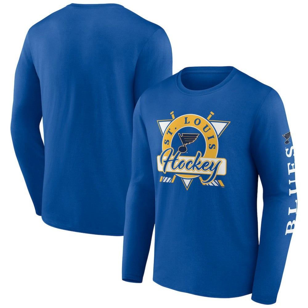 St. Louis Blues Fanatics Rinkside Long Sleeve T-Shirt - Blue - NHL