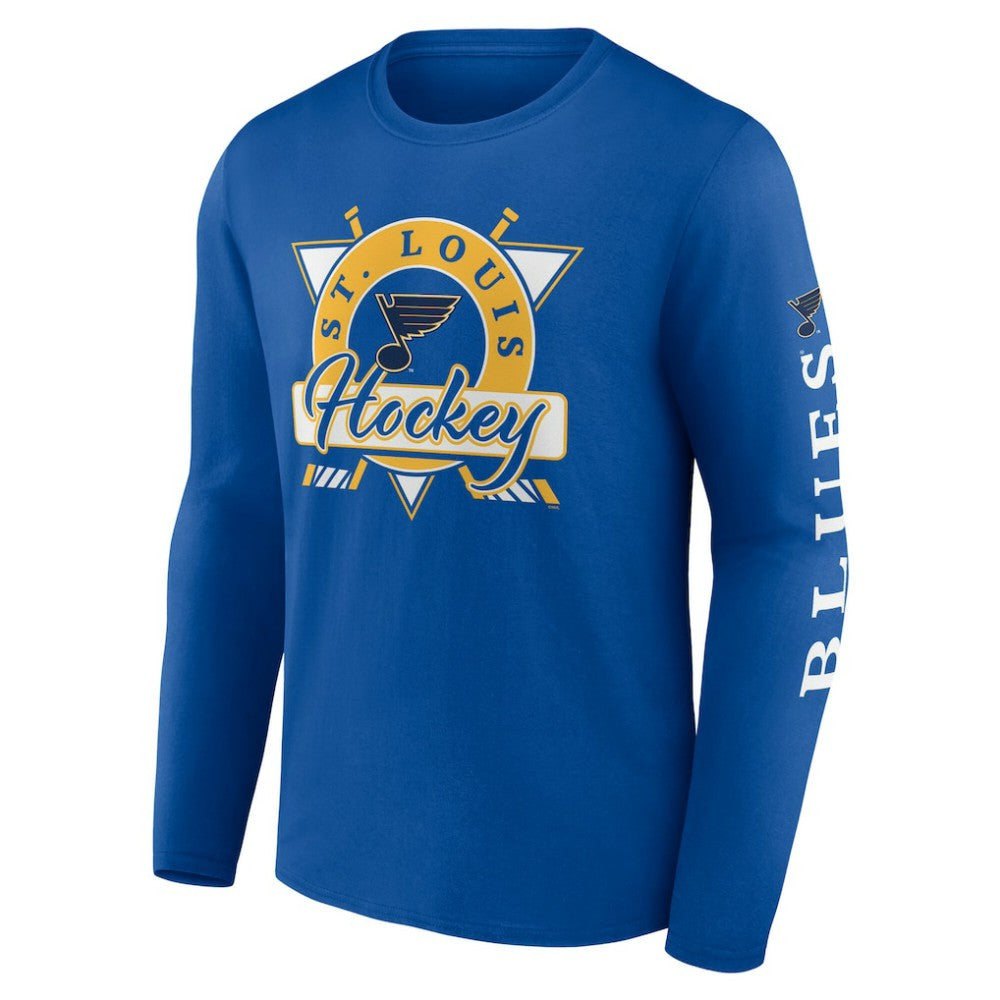 St. Louis Blues Fanatics Rinkside Long Sleeve T-Shirt - Blue - NHL