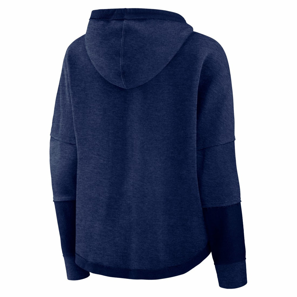 Tennessee Titans Women's Lightewight Modest Crop Lounge Helmet Arch Pullover Hoodie Navy | Fanatics