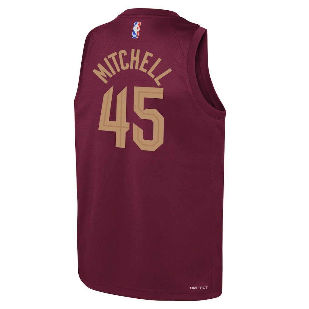 Donovan Mitchell Cleveland Cavaliers Youth Swingman Jersey Icon Editi- Wine - NBA