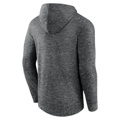 St. Louis Blues Fanatics Stacked Long Sleeve Hoodie T-Shirt - Heather Charcoal - NHL