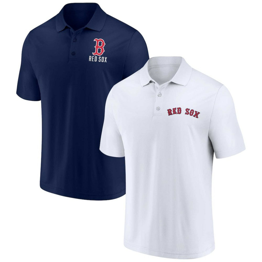 Boston Red Sox Fanatics Two-Pack Logo Lockup Polo Set - MLB