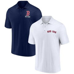 Boston Red Sox Fanatics Two-Pack Logo Lockup Polo Set - MLB