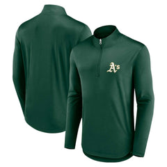 Athletics Fanatics Quarterback Quarter-Zip Top - MLB