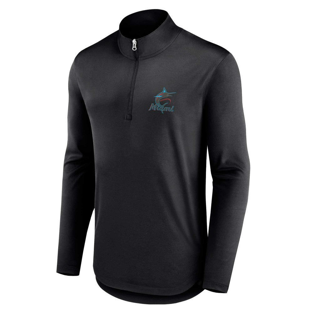Miami Marlins Fanatics Quarterback Quarter-Zip Top - MLB