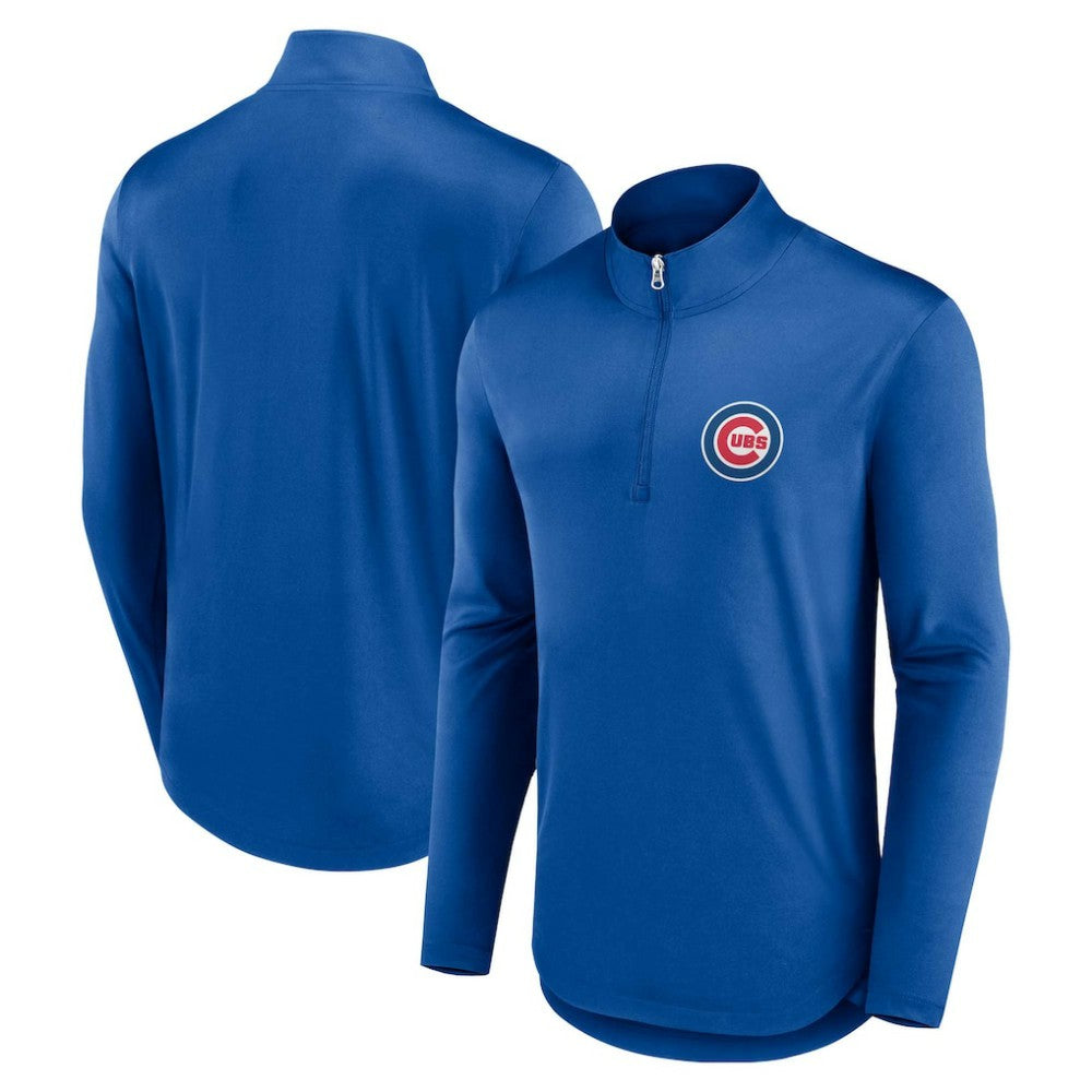 Chicago Cubs Fanatics Quarterback Quarter-Zip Top - MLB