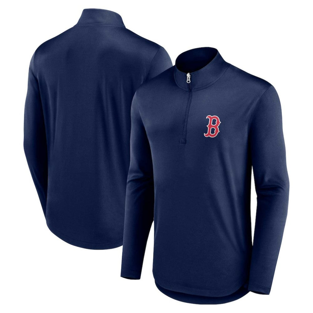 Boston Red Sox Fanatics Quarterback Quarter-Zip Top - MLB