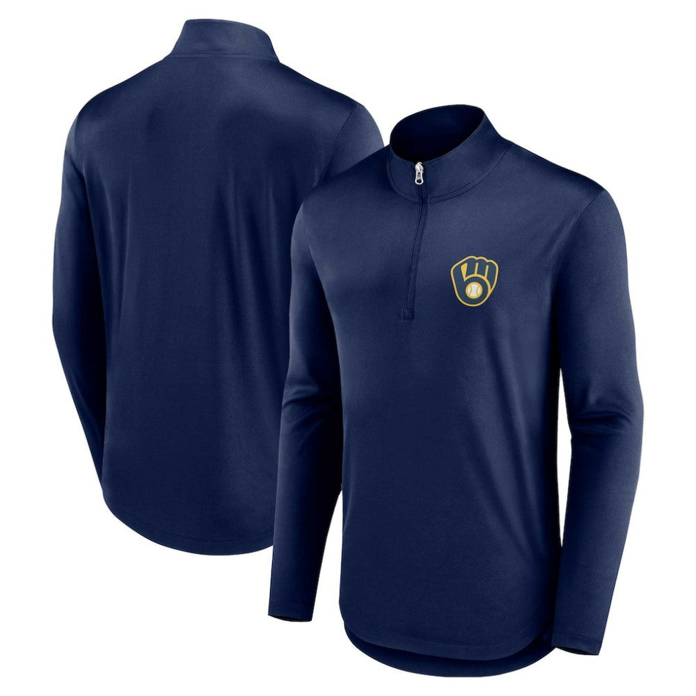 Milwaukee Brewers Fanatics Quarterback Quarter-Zip Top - MLB