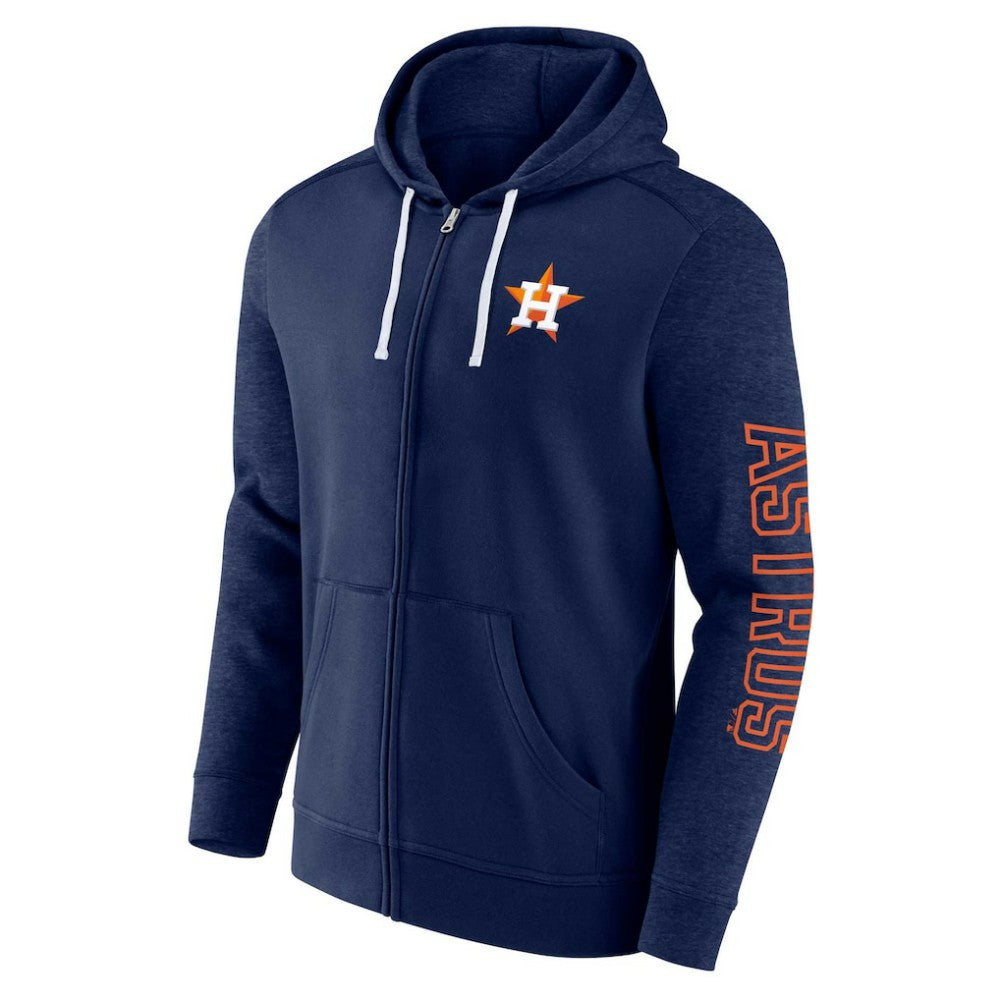Houston Astros Fanatics Offensive Line Up Lightweight Full-Zip Hoodie - MLB
