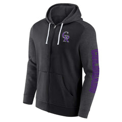 Colorado Rockies Fanatics Offensive Line Up Lightweight Full-Zip Hoodie - MLB