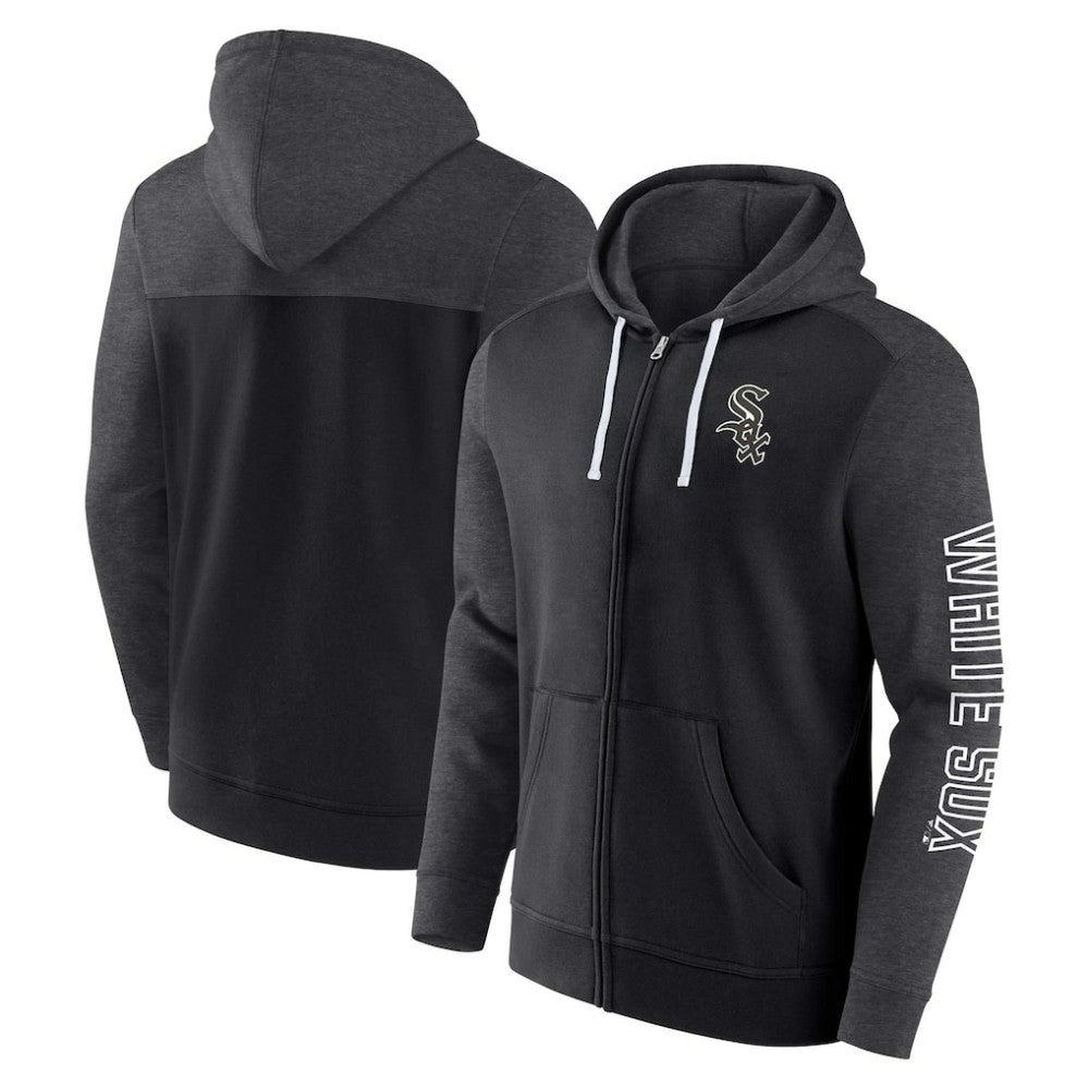 Chicago White Sox Fanatics Offensive Line Up Lightweight Full-Zip Hoodie - MLB