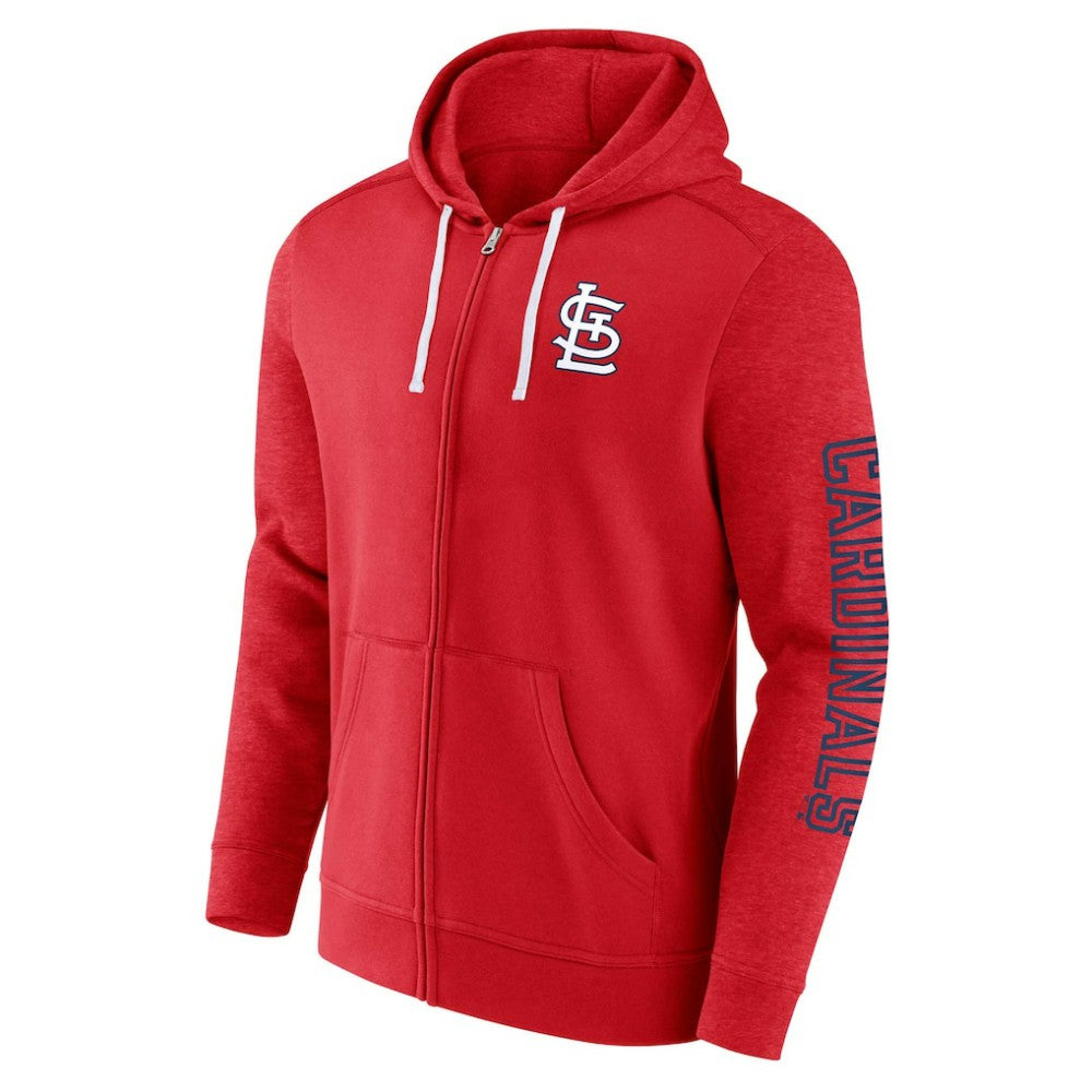 St. Louis Cardinals Fanatics Offensive Line Up Lightweight Full-Zip Hoodie - MLB
