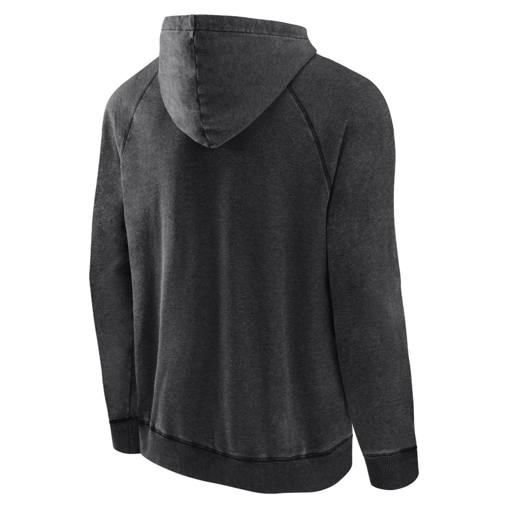 Utah Jazz Foul Trouble Snow Wash Raglan Pullover Hoodie Heather Charcoal - NBA