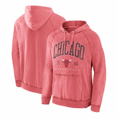 Chicago Bulls Foul Trouble Snow Wash Raglan Pullover Hoodie Heather Red - NBA