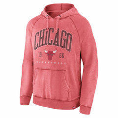 Chicago Bulls Foul Trouble Snow Wash Raglan Pullover Hoodie Heather Red - NBA
