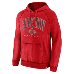 Houston Rockets Foul Trouble Snow Wash Raglan Pullover Hoodie Heather Red - NBA