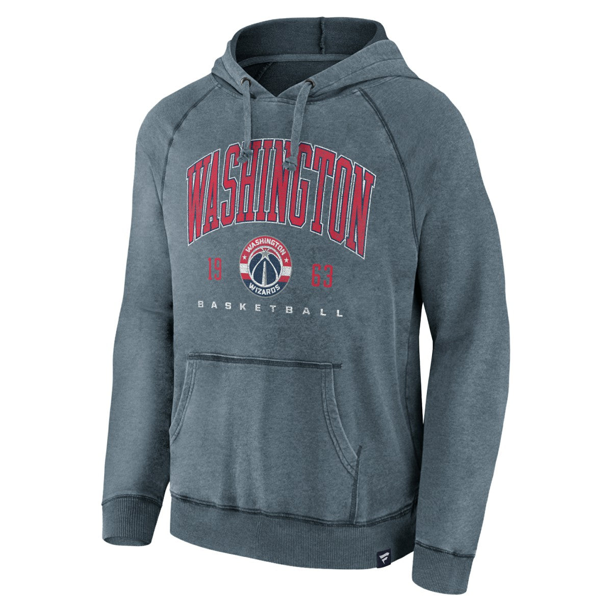 Washington Wizards Foul Trouble Snow Wash Raglan Pullover Hoodie Heather Navy - NBA