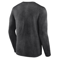 Toronto Raptors Front Court Press Snow Wash Long Sleeve T-Shirt Heather Charcoal - NBA