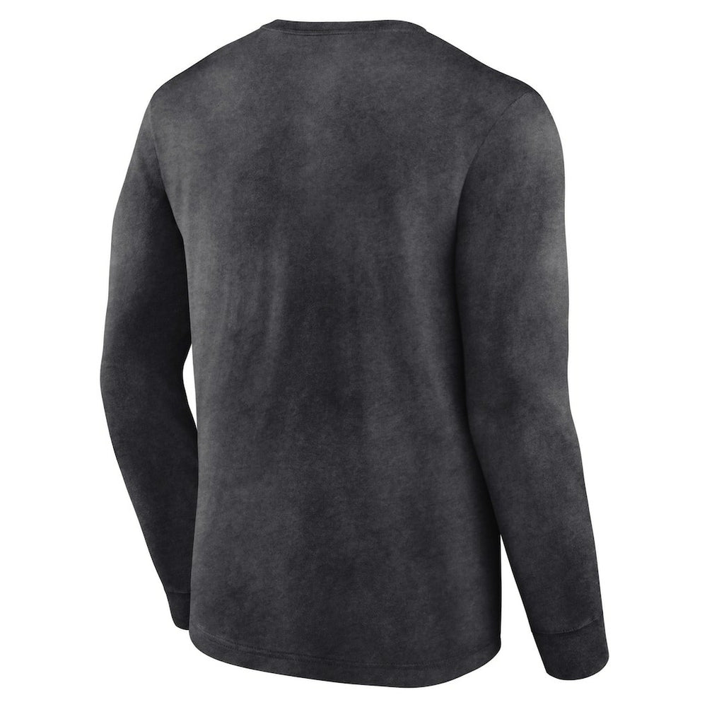 Brooklyn Nets Front Court Press Snow Wash Long Sleeve T-Shirt Heather Charcoal - NBA