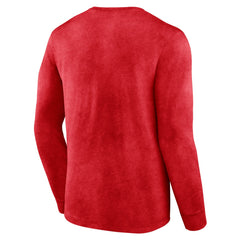 LA Clippers Front Court Press Snow Wash Long Sleeve T-Shirt Heather Red - NBA