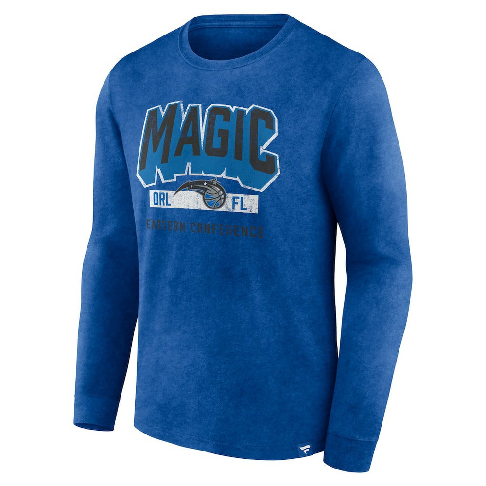 Orlando Magic Front Court Press Snow Wash Long Sleeve T-Shirt Heather Royal - NBA