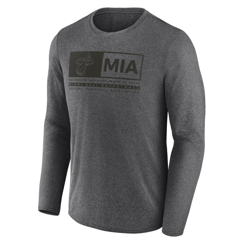 Miami Heat Three-Point Play T-Shirt Heather Charcoal - NBA