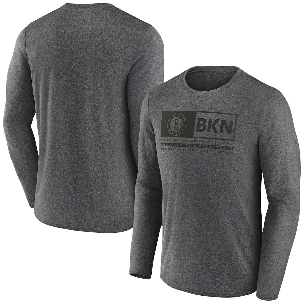 Brooklyn Nets Three-Point Play T-Shirt Heather Charcoal - NBA
