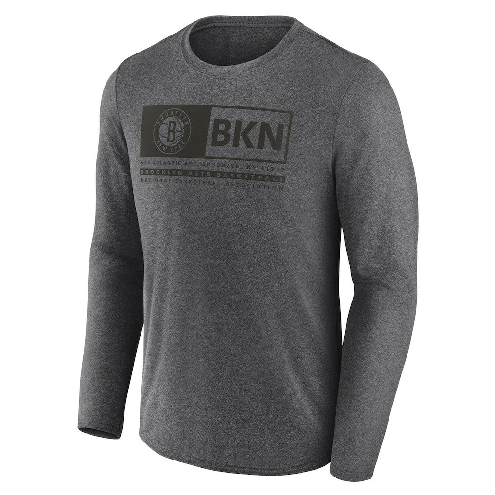 Brooklyn Nets Three-Point Play T-Shirt Heather Charcoal - NBA