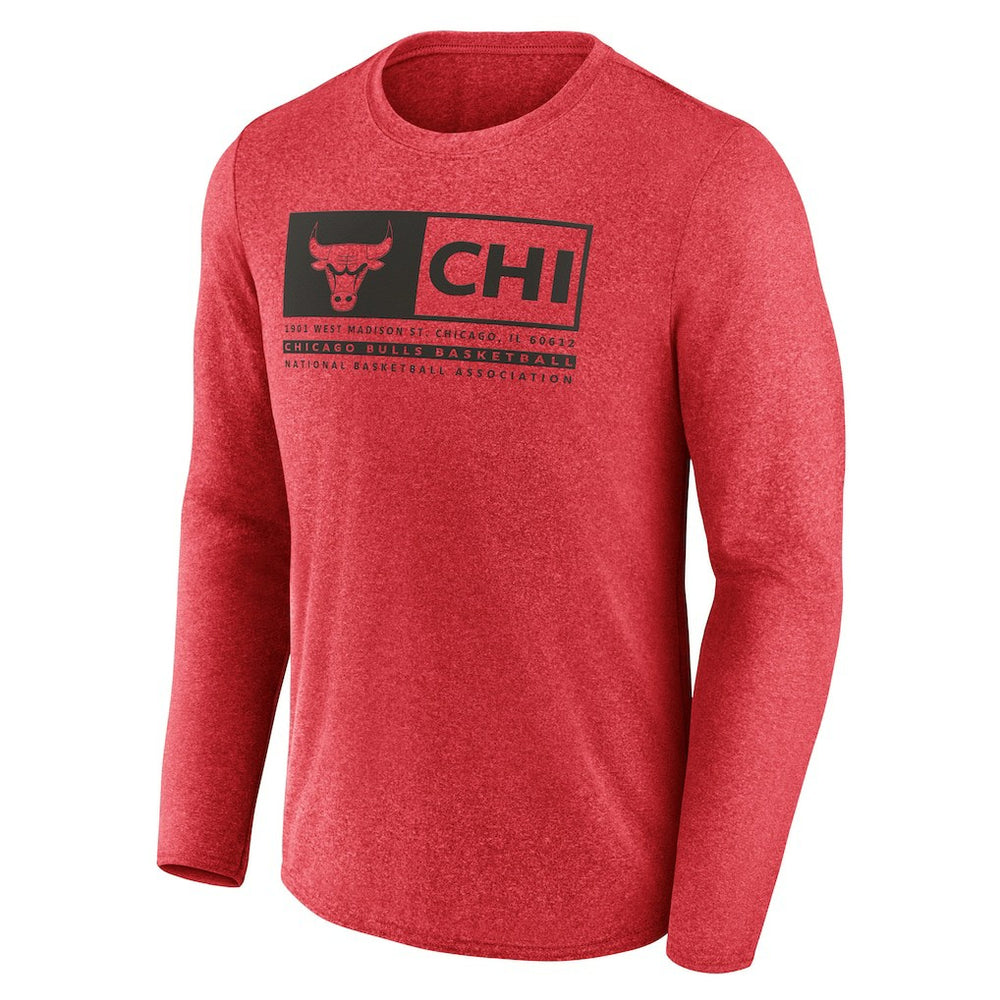 Chicago Bulls Three-Point Play T-Shirt Heather Red - NBA