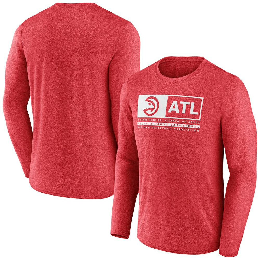 Atlanta Hawks Three-Point Play T-Shirt Heather Red - NBA