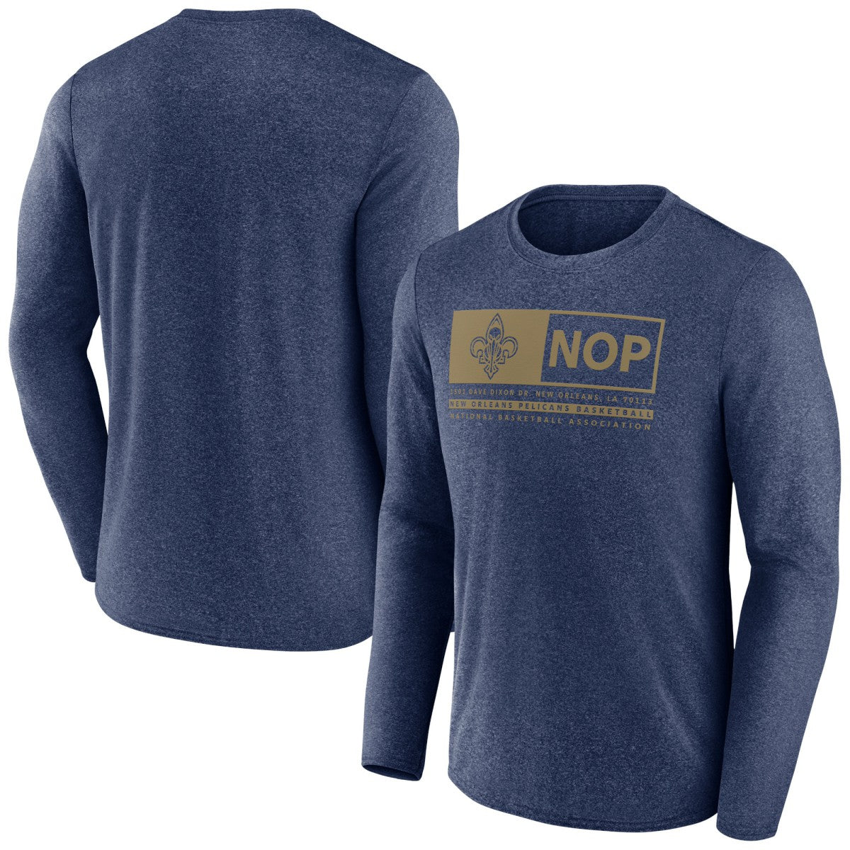 New Orleans Pelicans Three-Point Play T-Shirt Heather Navy - NBA